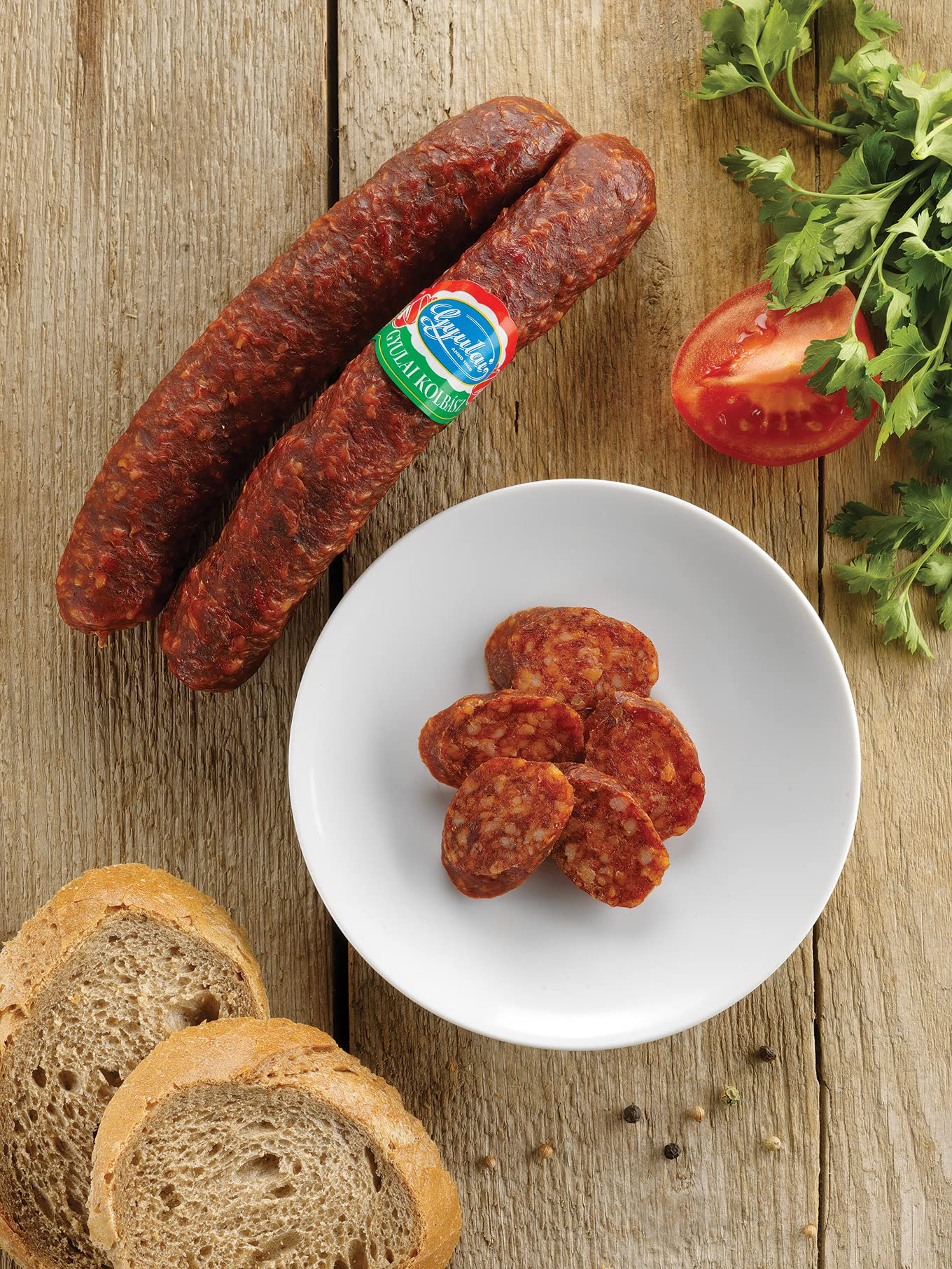 Gyulaer Kolbasz 8 unidades – 1 kg / Original Hungría Salchicha Especialidad