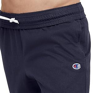 Champion Men's Joggers, Everyday Cotton, Lightweight Lounge Knit Pants for Men, 31"