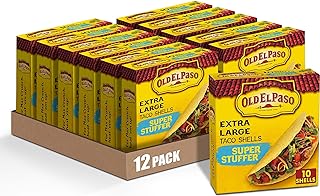Old El Paso Extra Large Super Stuffer Taco Shells, Meal Prep, 10 Ct, 6.6...