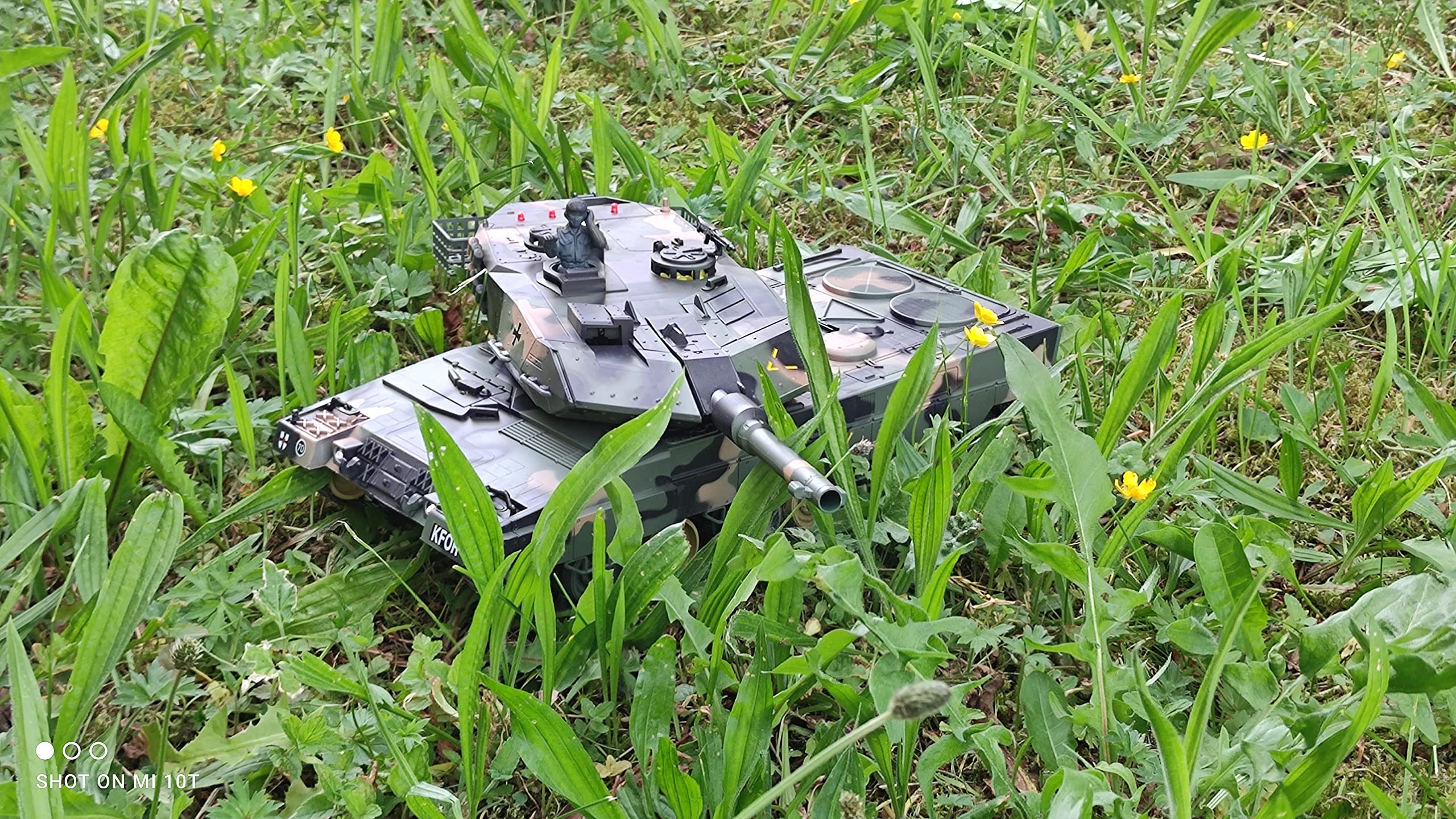 2-częściowy zestaw RC Leopard 2A5 czołg bojowy do wielu potyczek z podczerwienią i 6 mm strzałami Softair BB