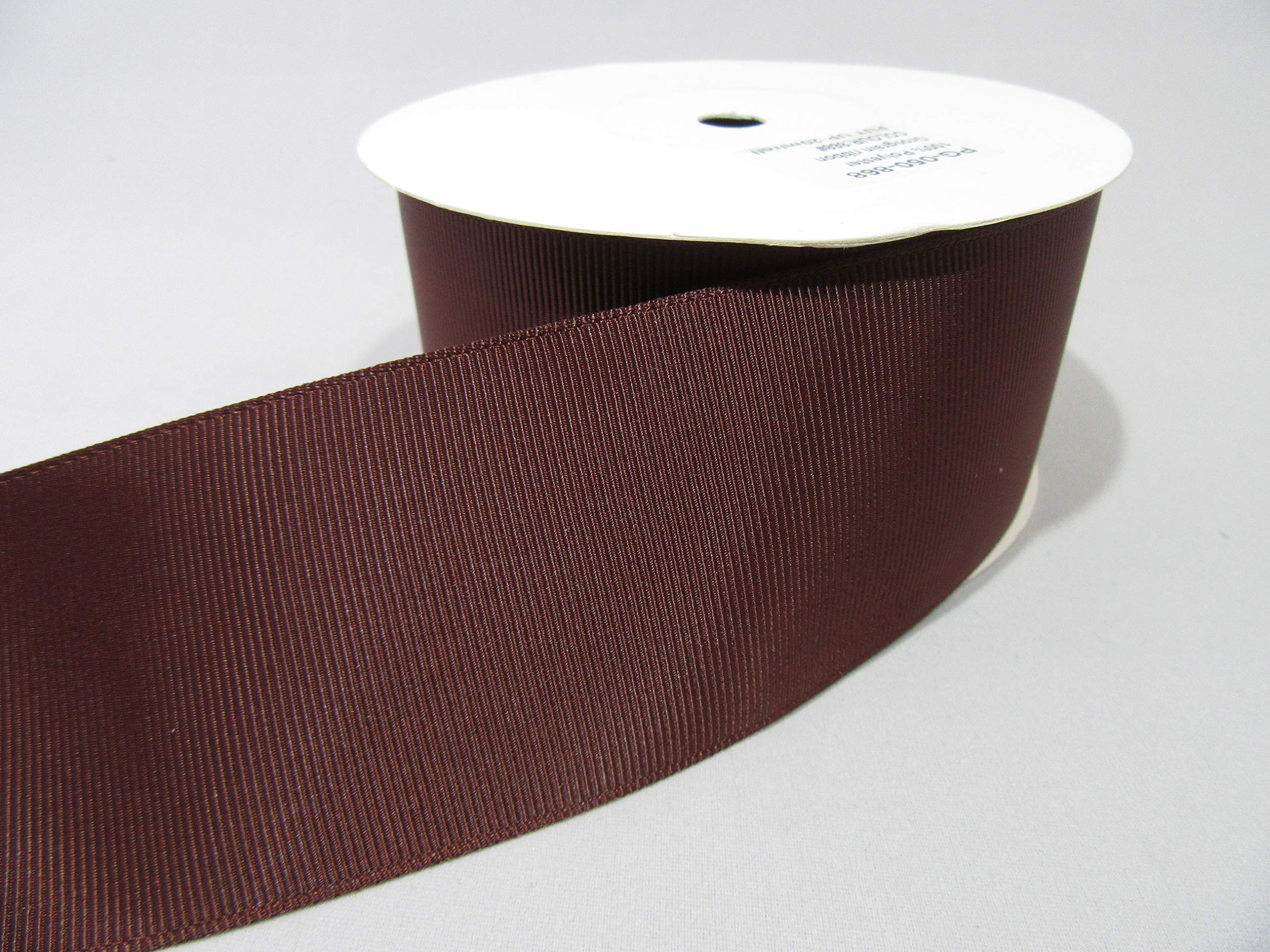 Beautiful Ribbon Chestnut 2 Metres (Cut From Reel) Of 50Mm Grosgrain Ribbed Ribbon Dark Brown Double Sided 50 Mm 5Cm 2" 2 Inch