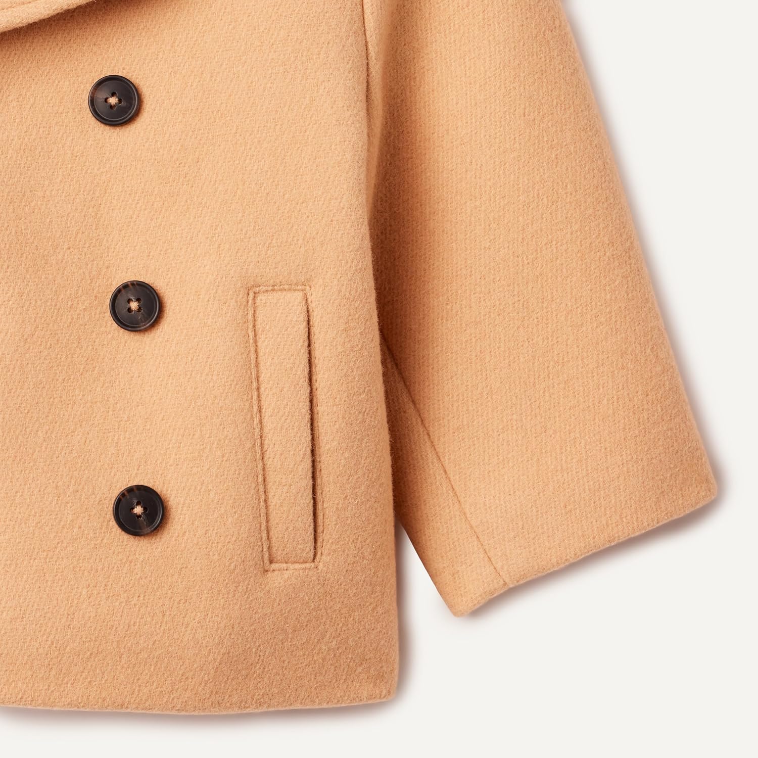 Amazon Essentials x Sofia Grainge Toddler and Baby Boys' Wool Blend Double Breasted Coat