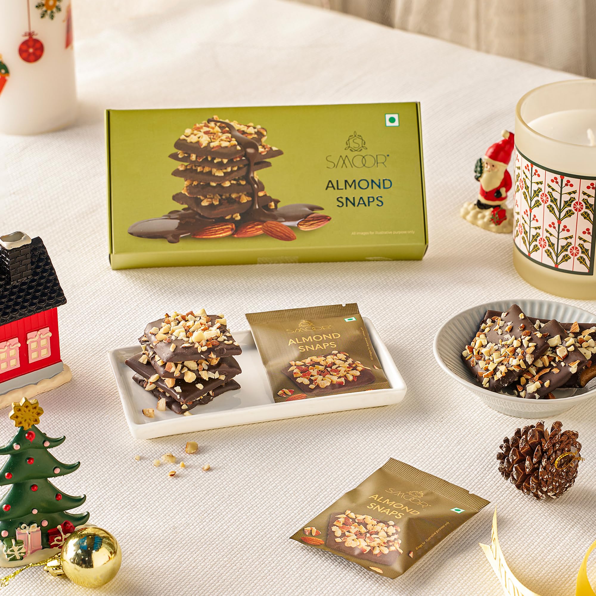 SMOOR Premium Roasted Almond Dark Chocolate Snaps | Cocoa Couverture Chocolate Snaps | Tasty & Crunchy Nibbles | Perfect For Snacking, Birthday, Anniversary, Wedding Gifting | 90g-9pcs (B0DFMMRF9H) Amazon Price History, Amazon Price Tracker