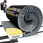 CYMULA CertiPUR-US Memory Foam Camping Mattress Pad, Portable Foam Sleeping Pad for Camping, Roll up Sleeping Mat for Adults Guest Floor Bed for Sleepover, Car, Tent SUV Cot Mattress