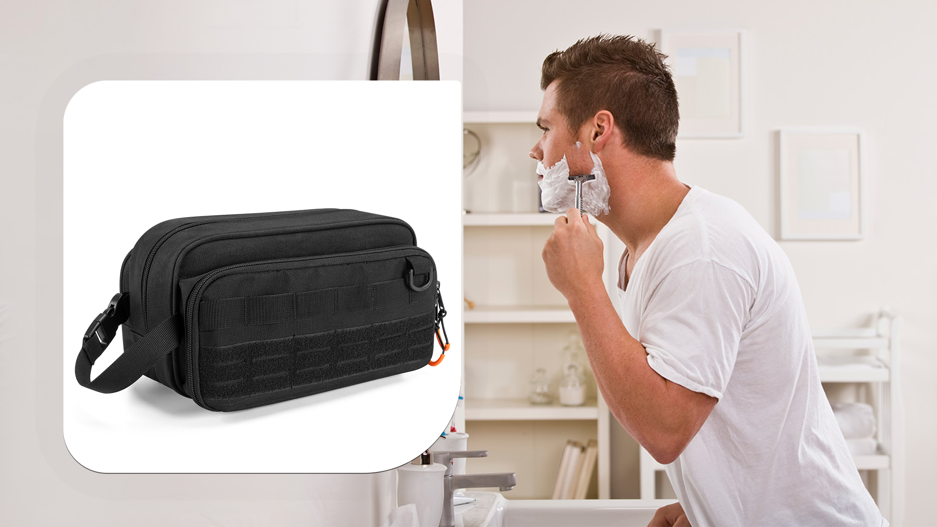 Amazon.com: Prokva Tactical Toiletry Travel Bag for Men, Dopp Kit