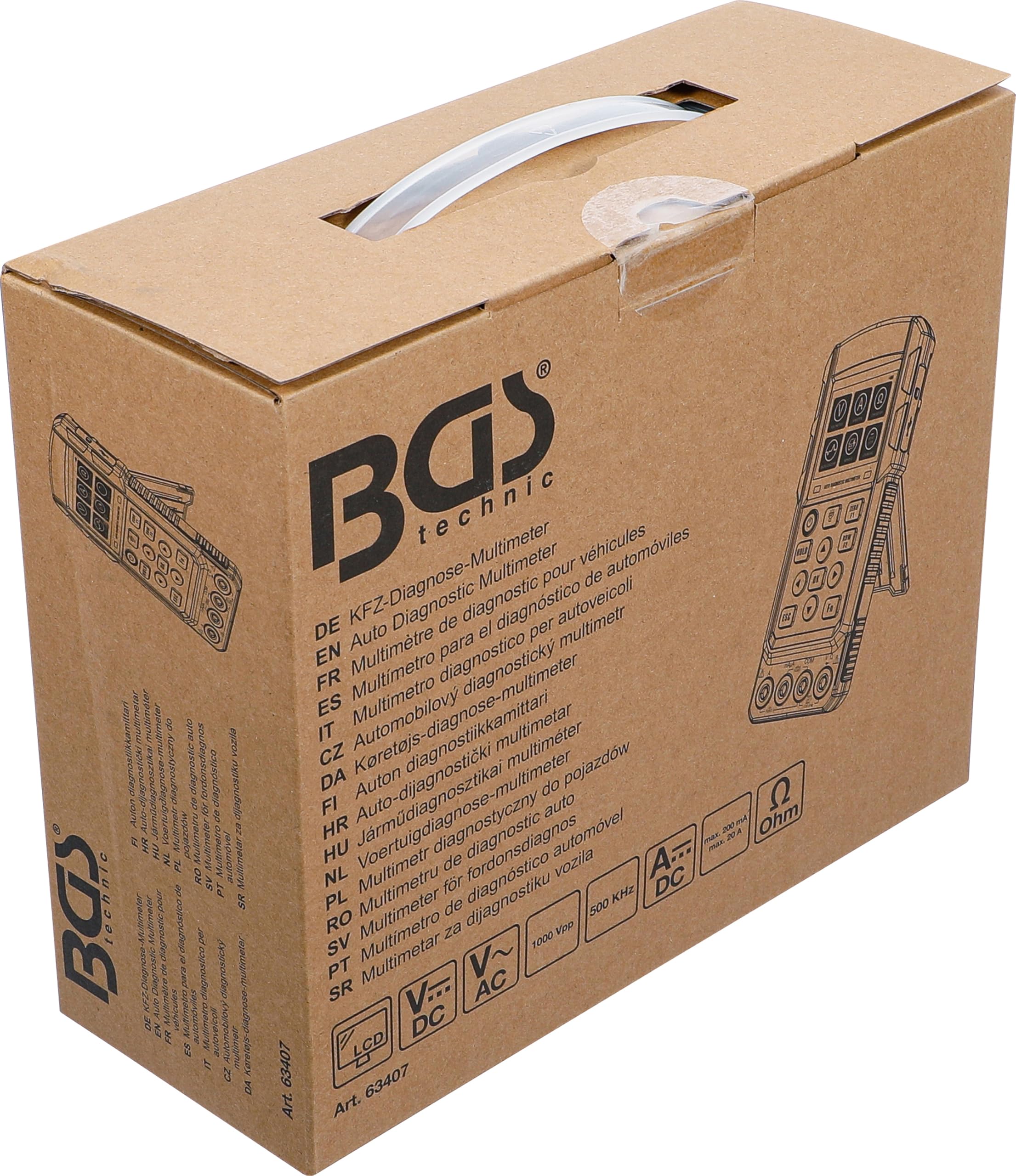 BGS 63407 | samochodowy multimetr diagnostyczny