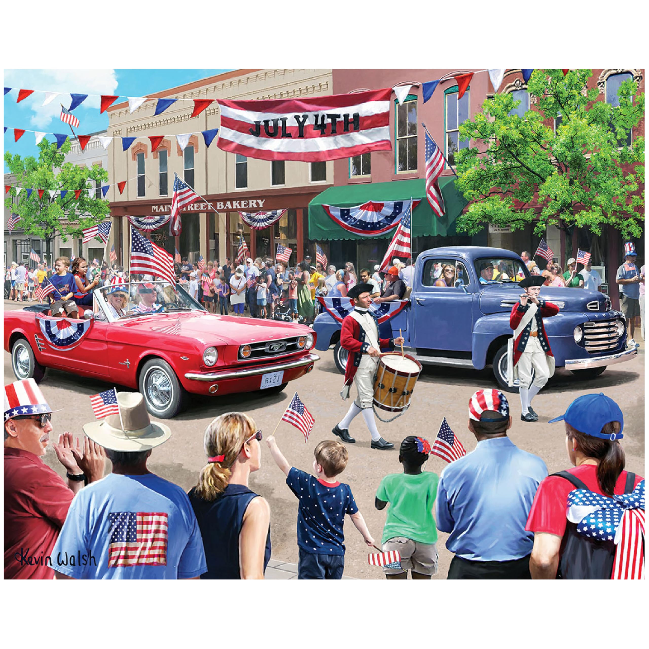White Mountain 4th of July Parade - 1000 Piece Jigsaw Puzzle