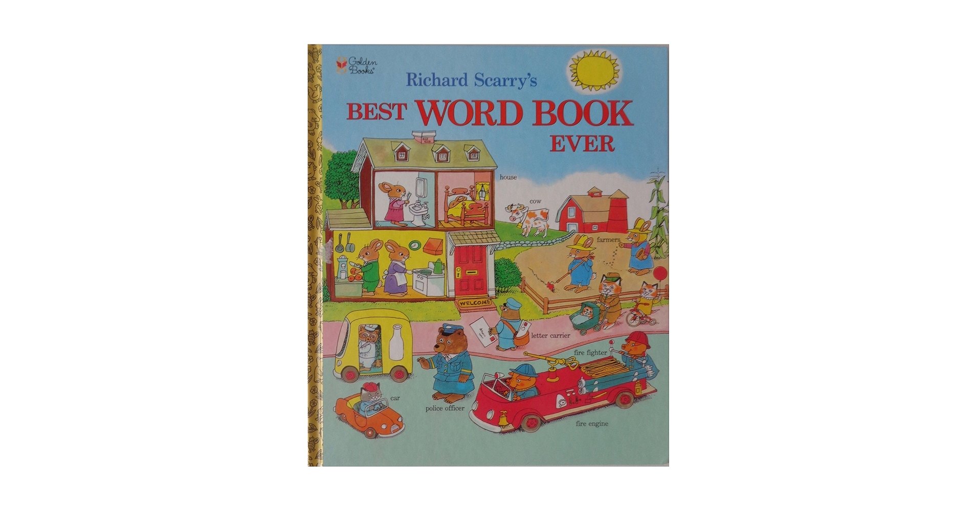 Richard Scarrys Best Word Book Ever Giant Golden Book New