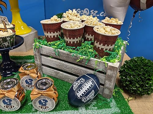 Miniatura 15 de Admired By Nature Contenedor de almacenamiento de cajas de madera, 3 cestas decorativas estilo granja para decoración del hogar, decoración rústica