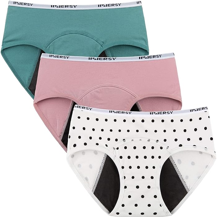 Buy INNERSY Teen's Leakproof Period Panties Cotton Menstrual Protective
