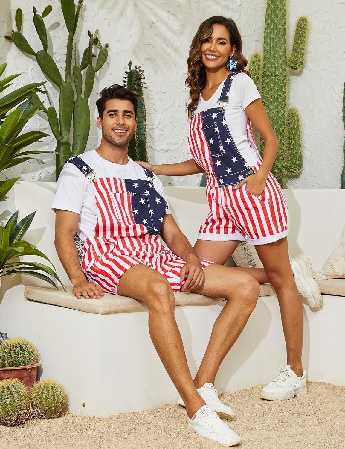 Festival Overalls for Men Fashion Jumpsuits Shorts Romper Bibs Coveralls - Image 6