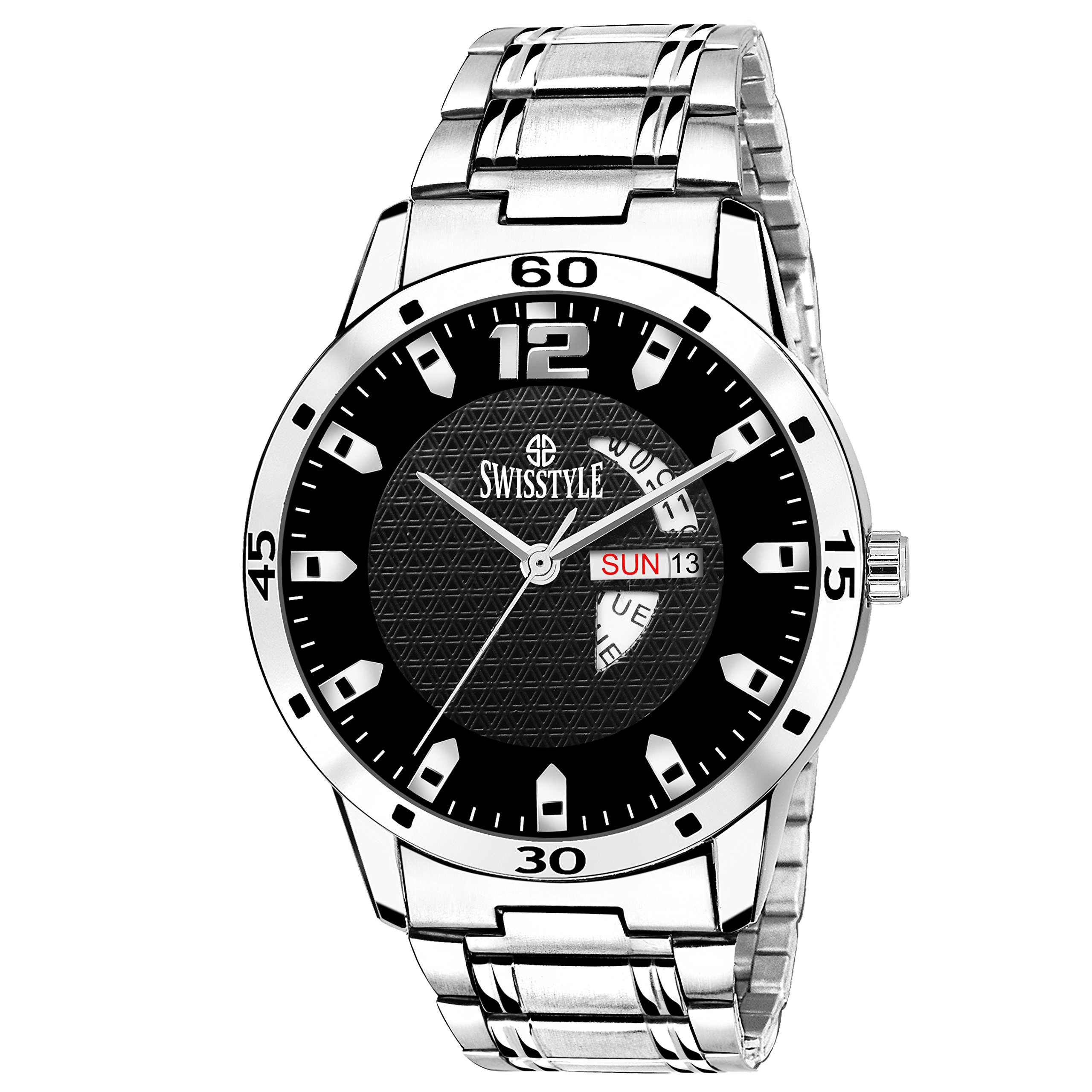 SWISSTYLE Analogue White Dial Mens Watch - Ss-Gr1181-Wht-Ch… (B0114GYQ8U) Amazon Price History, Amazon Price Tracker