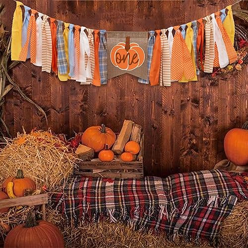 Miniatura 3 de Cartel de calabaza para silla alta, decoración del día de Acción de Gracias, cartel de primer cumpleaños, cosecha de otoño, cumpleaños, silla de