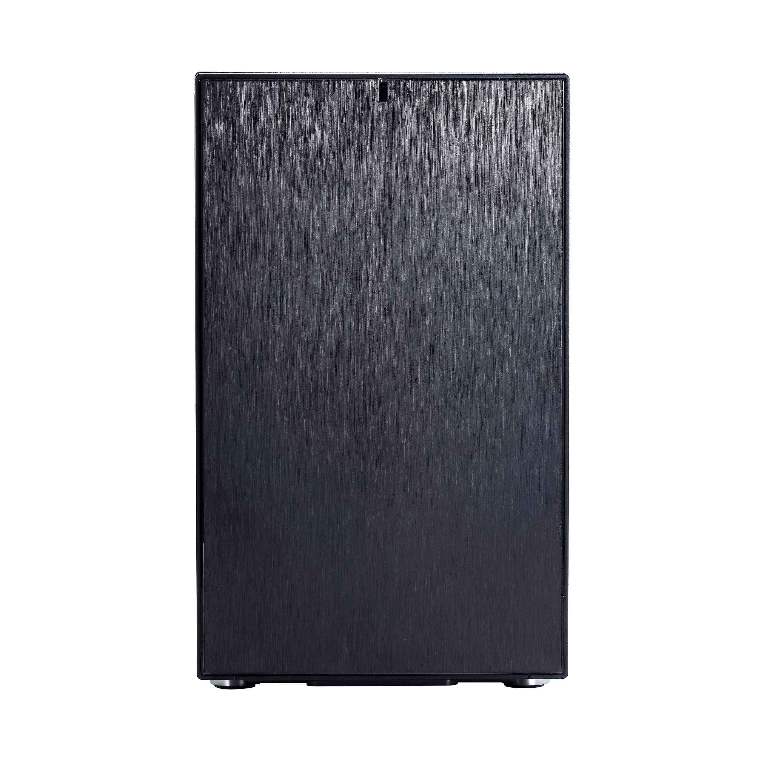 Fractal Design Nano S Window - Mini Tower Computer Case - ITX - Optimized for High Airflow and Silent Computing with ModuVent Technology -2x Fractal Design Dynamic X2 GP-14 Fans included -Black Window