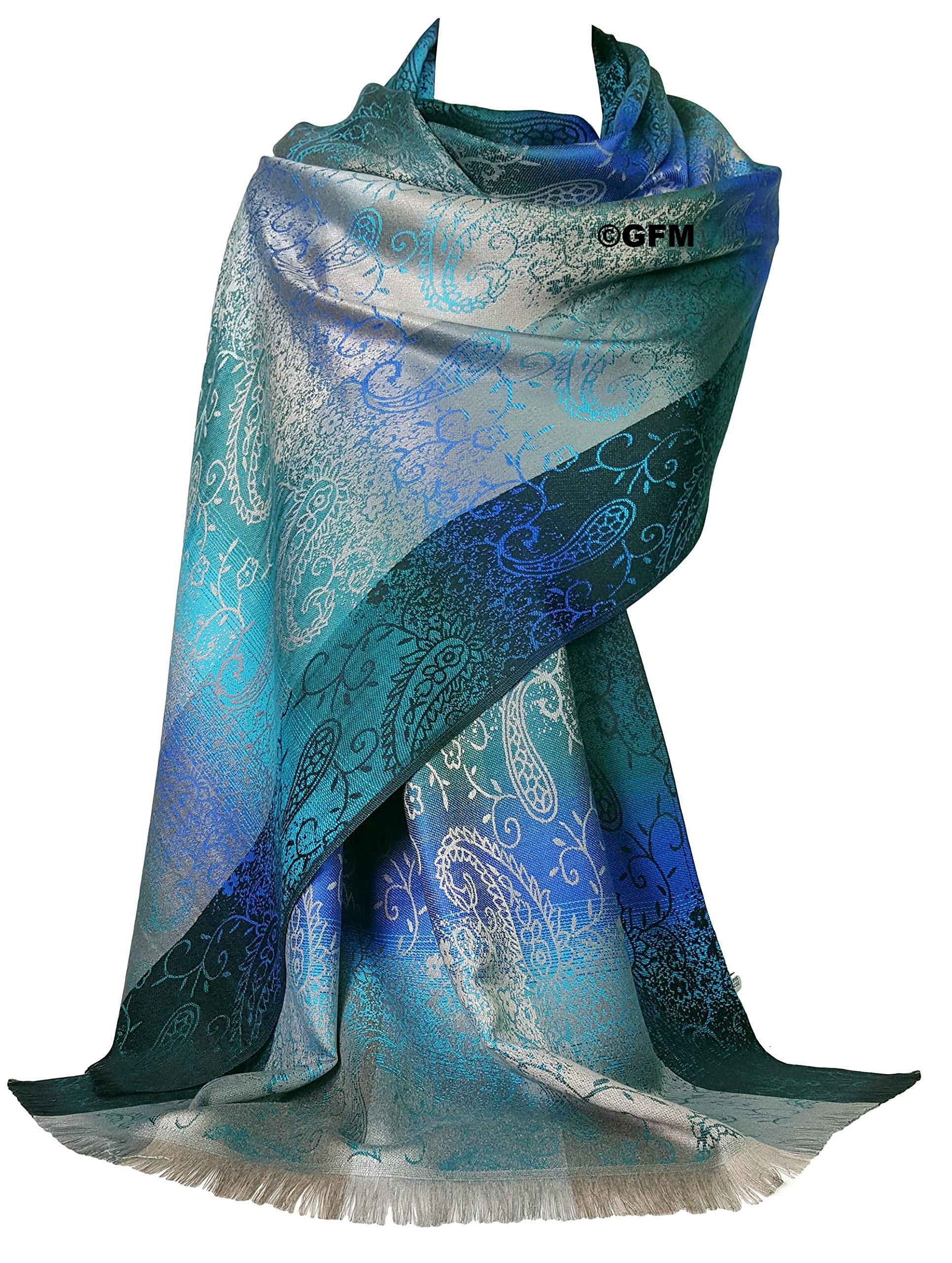 GFM® design de fleurs Echarpe style Pashmina (FRL1)