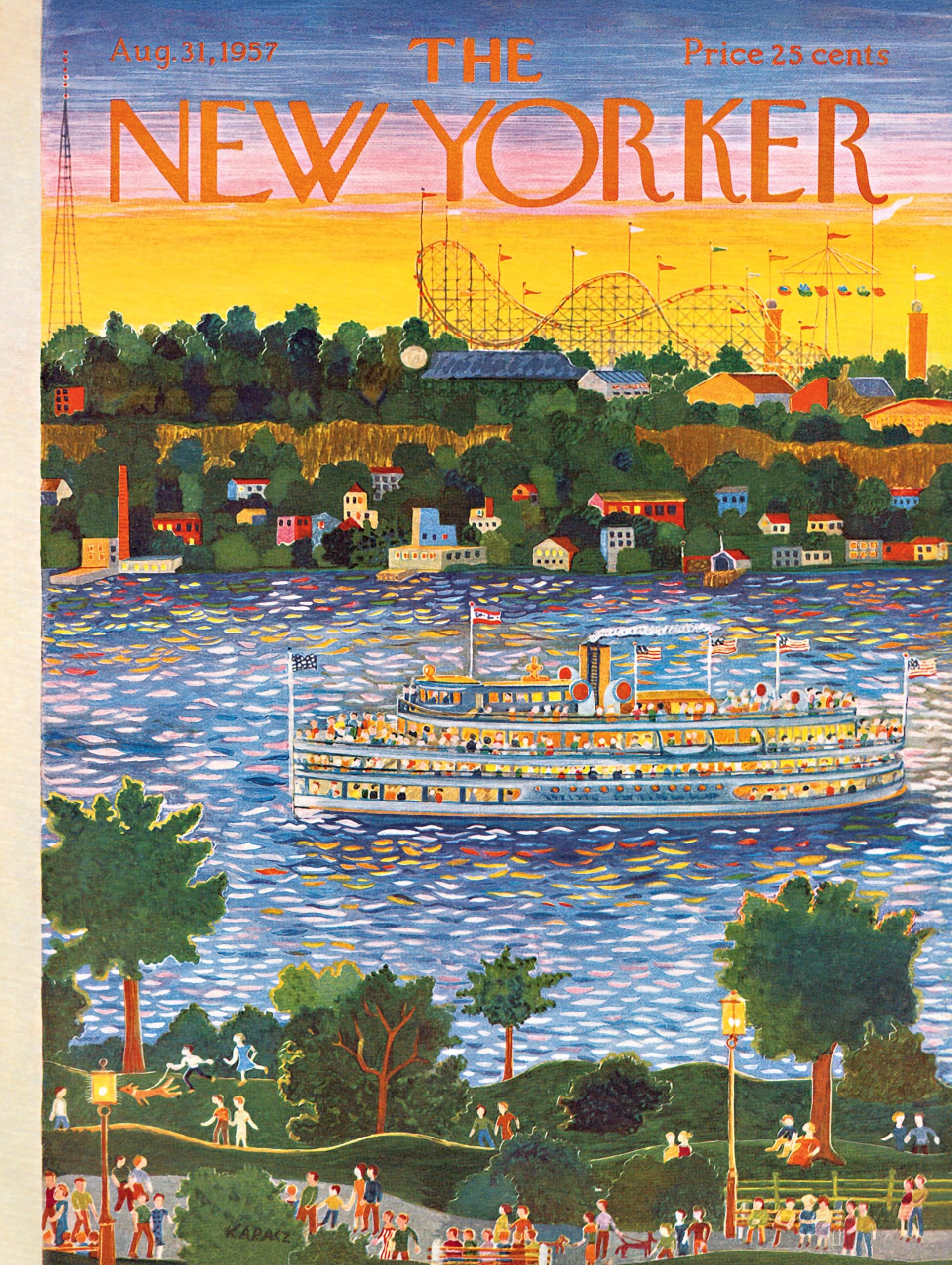 Amazon.com: New York Puzzle Company - New Yorker Sunset Cruise
