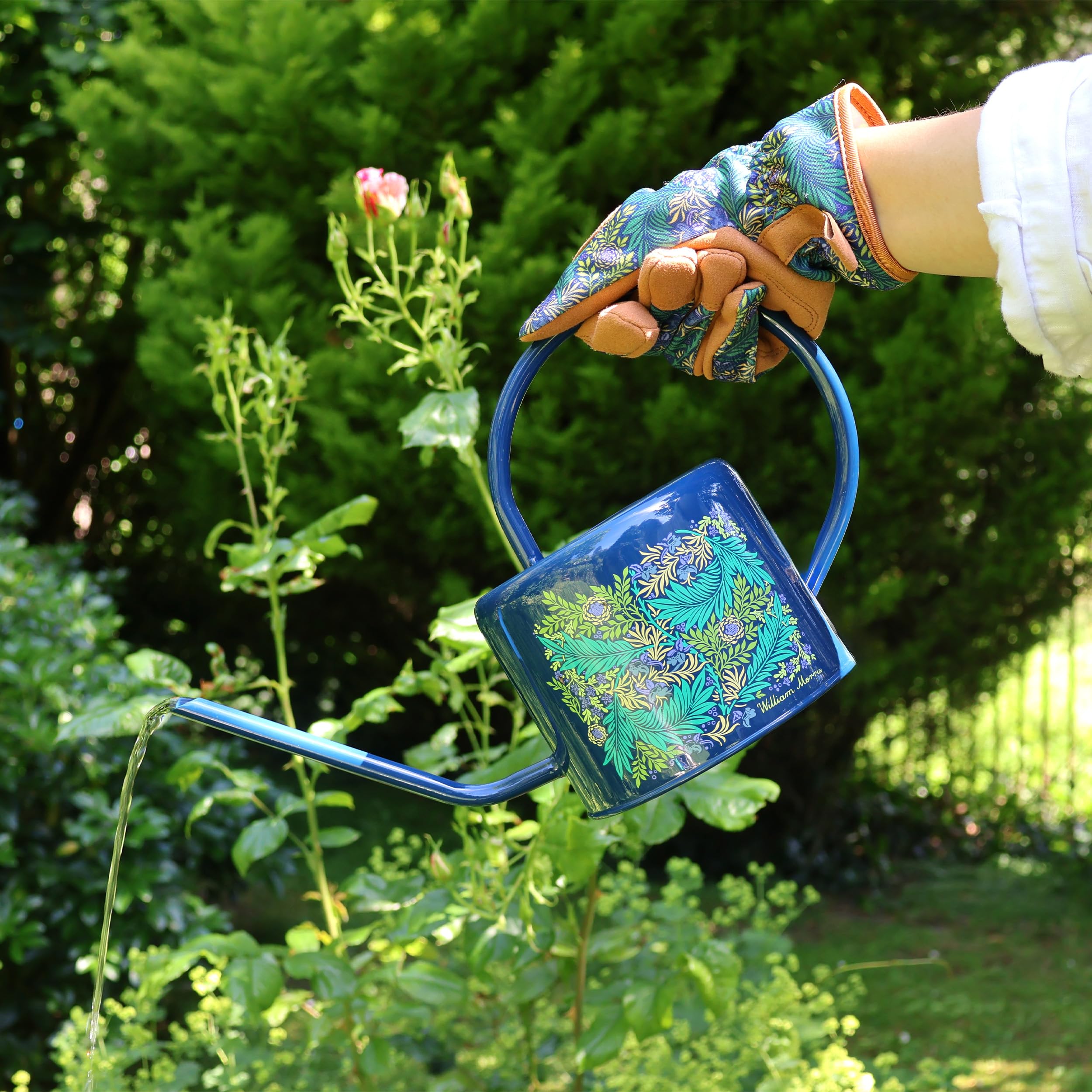 Watering Can - William Morris Larkspur Design, Blue - Image 2
