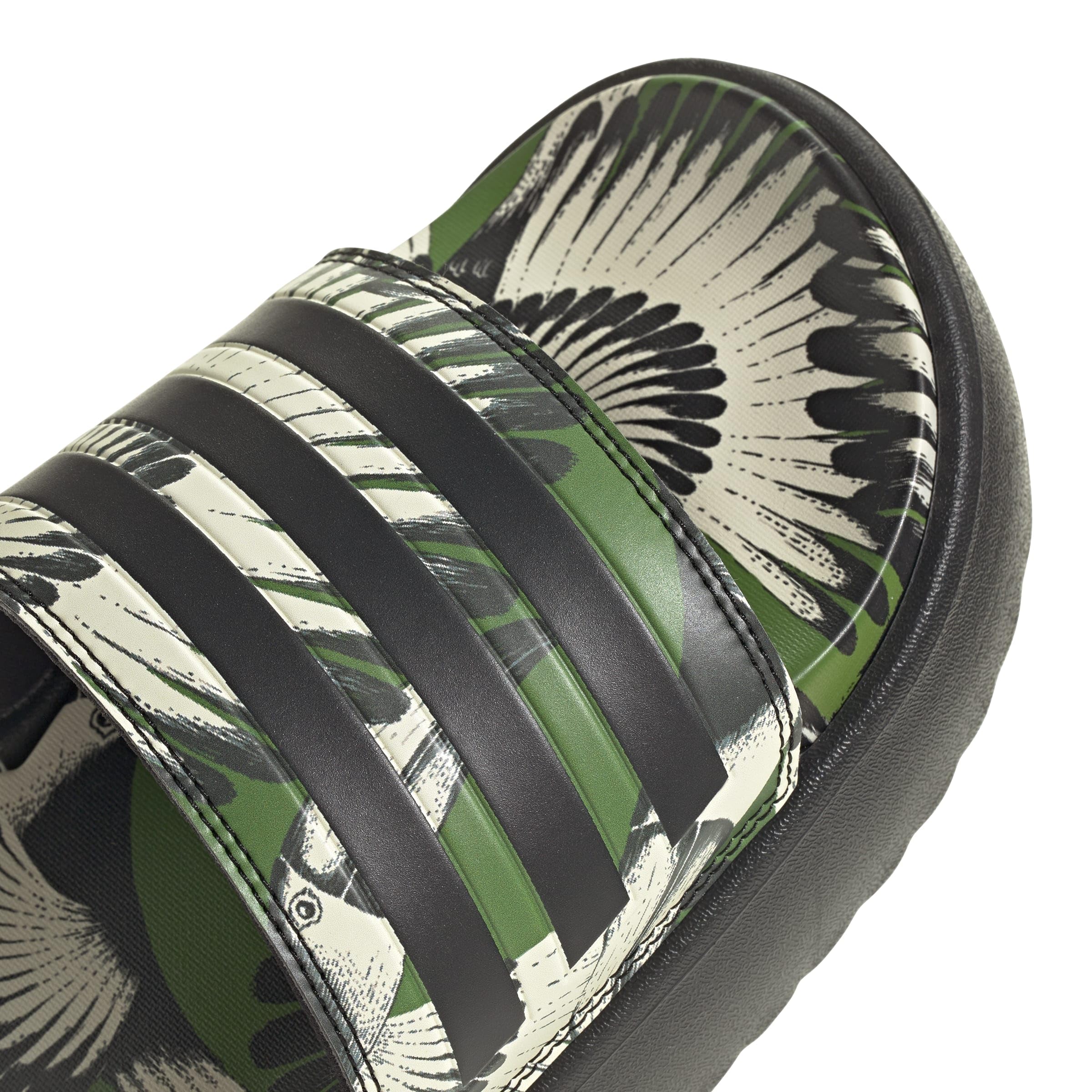 adidas Performance Adilette Platform schwarz/grün Damen - 1 Paar Badeschuh – Bild 7