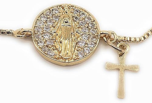 Miniatura 2 de Pulsera de cadena ajustable Nuestra Señora de Gracia Joyería Virgen María