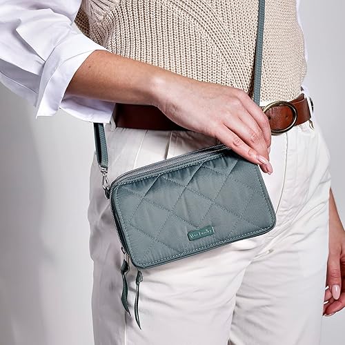 Miniatura 4 de Bolso cruzado todo en uno de sarga de rendimiento para mujer con protección RFID