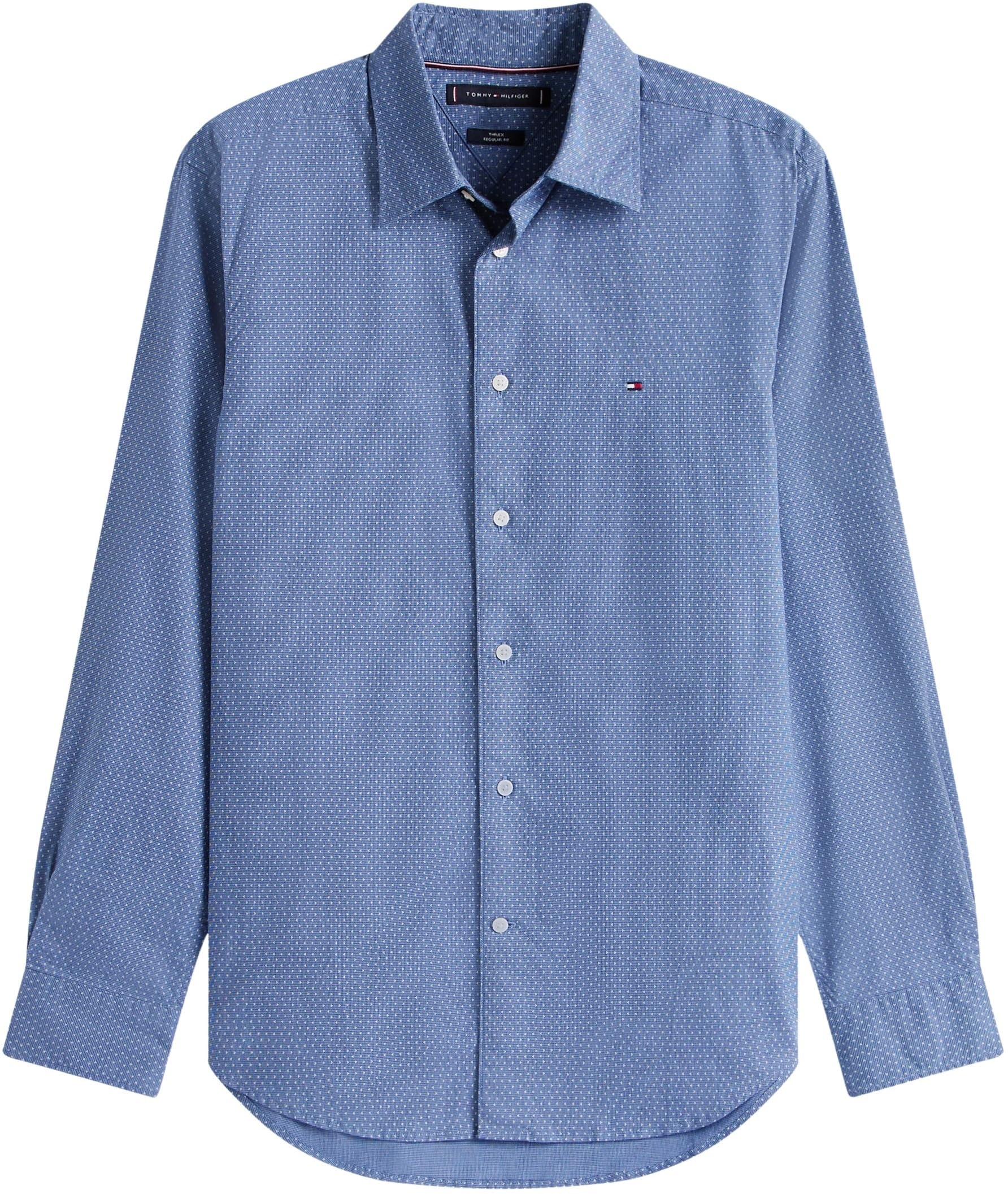 Tommy Hilfiger Chemise Homme Flex Poplin Mini Print Regular Fit