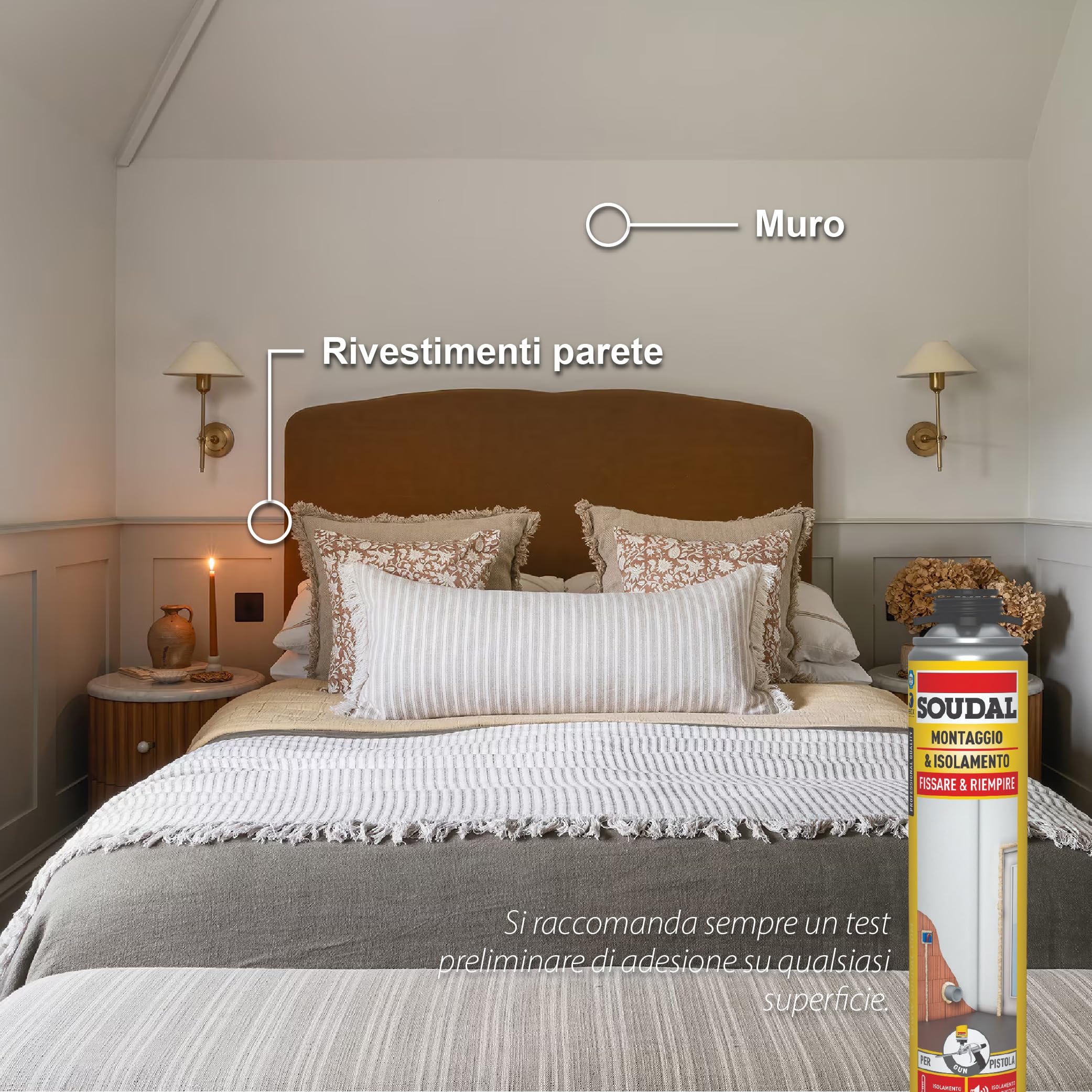 Soudal, Schiuma Montaggio & Isolamento Pistola, 12x750ml, Champagne, Espansione Elevata, Per Riempimento e Fissaggio, Ideale per Isolamento Termico e Acustico