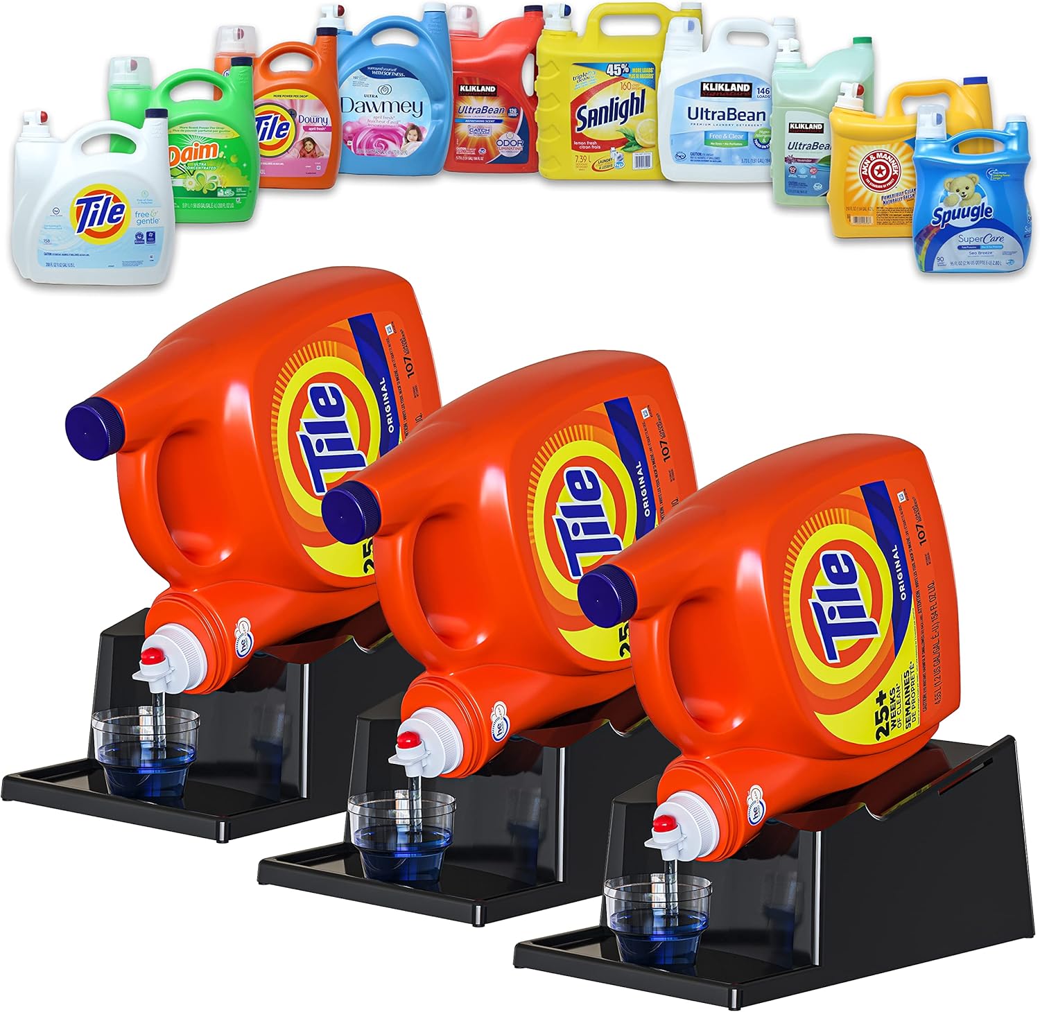 Skywin Laundry Detergent Holder Organizer and Drip Tray for Laundry Room