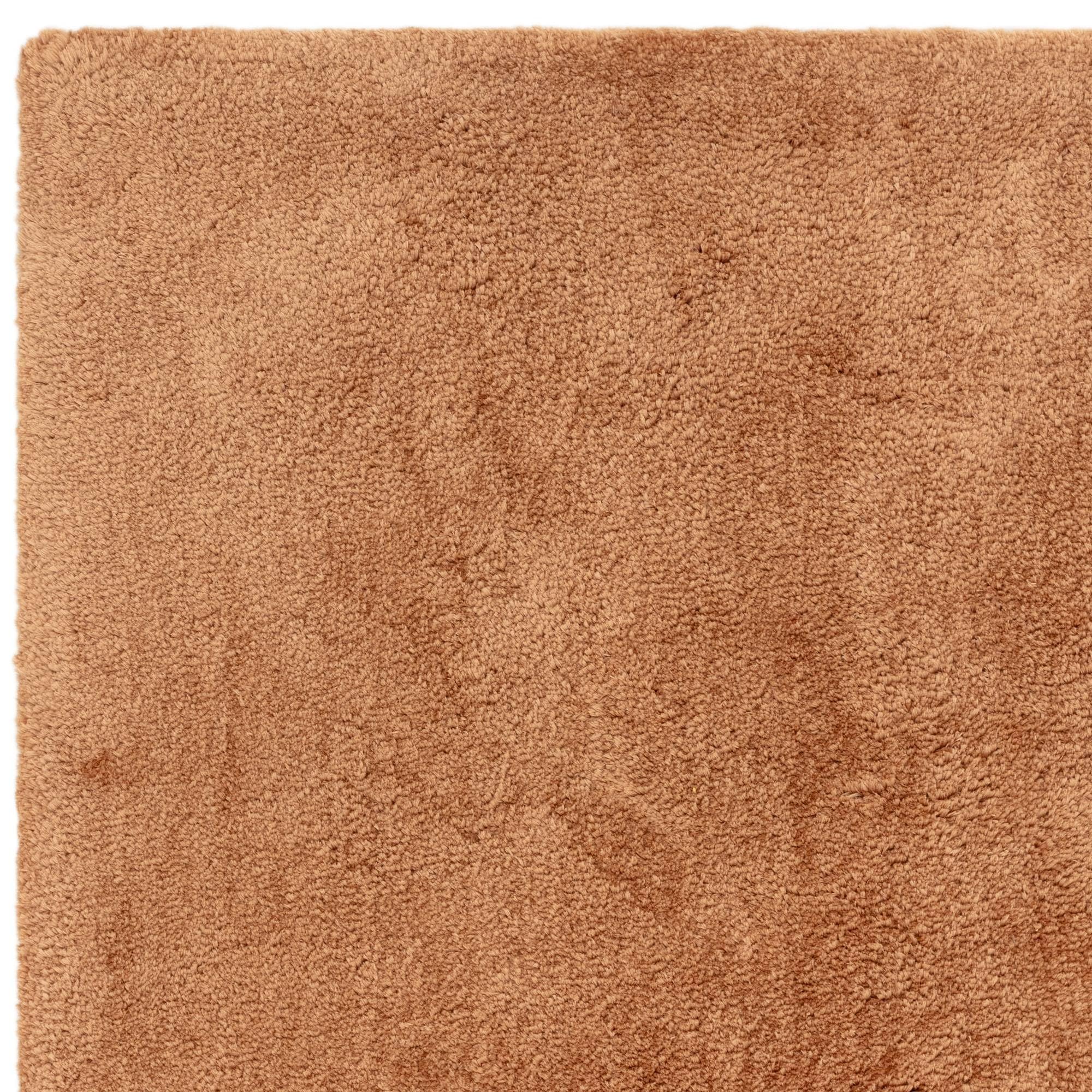 Lord of Rugs PureLux - Tappeto shaggy ultra morbido, spesso, per soggiorno e camera da letto, moderno, caldo e accogliente, in peluche, tufted a mano, in tinta unita, terracotta, 120 x 170 cm