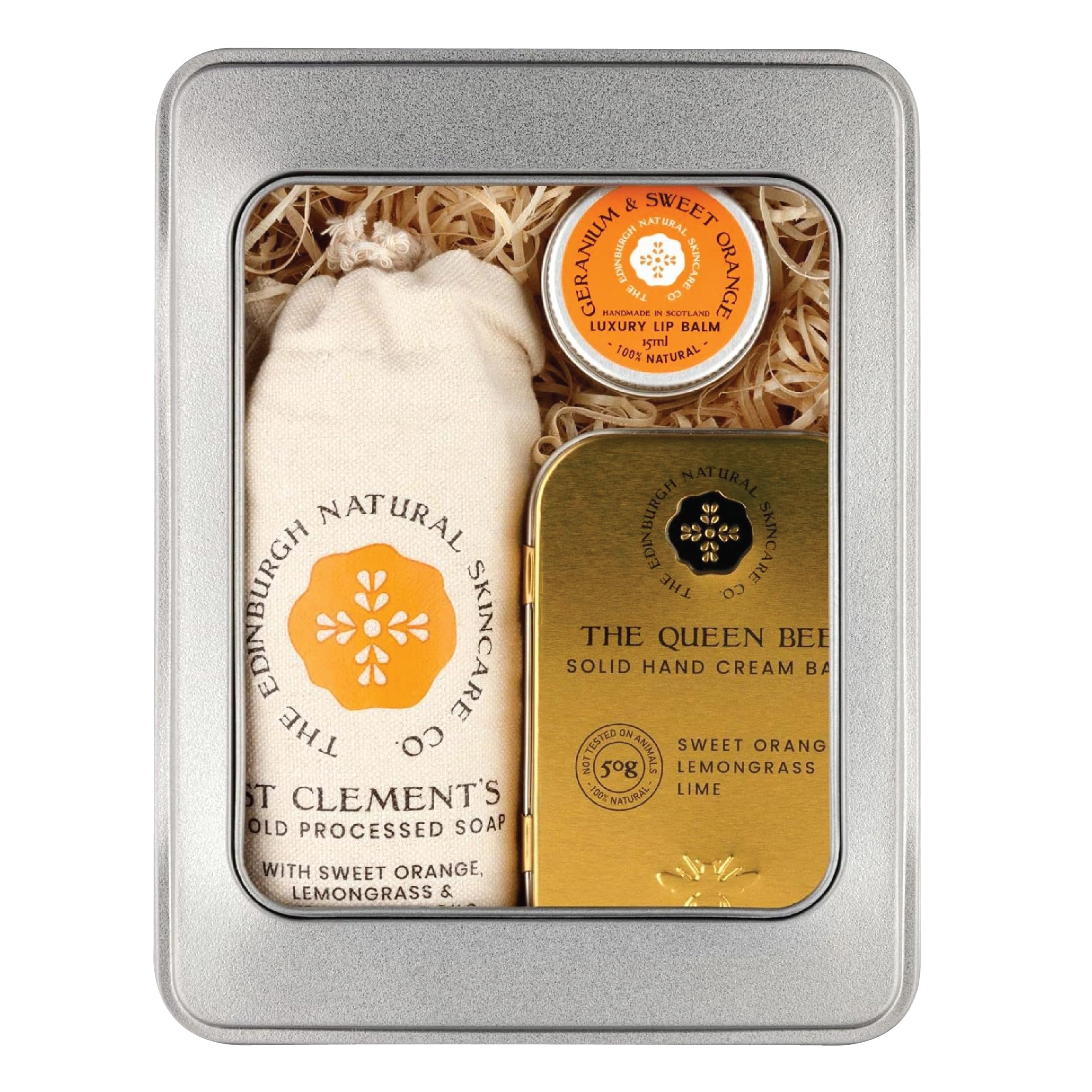 Luxury Gift Box | Queen Bee Scented Hand Cream Bar | Beautifully Scented Soap Bar | Moisturising And Luxurious Lip Balm | Gift For All Occasions | Packaging May Vary