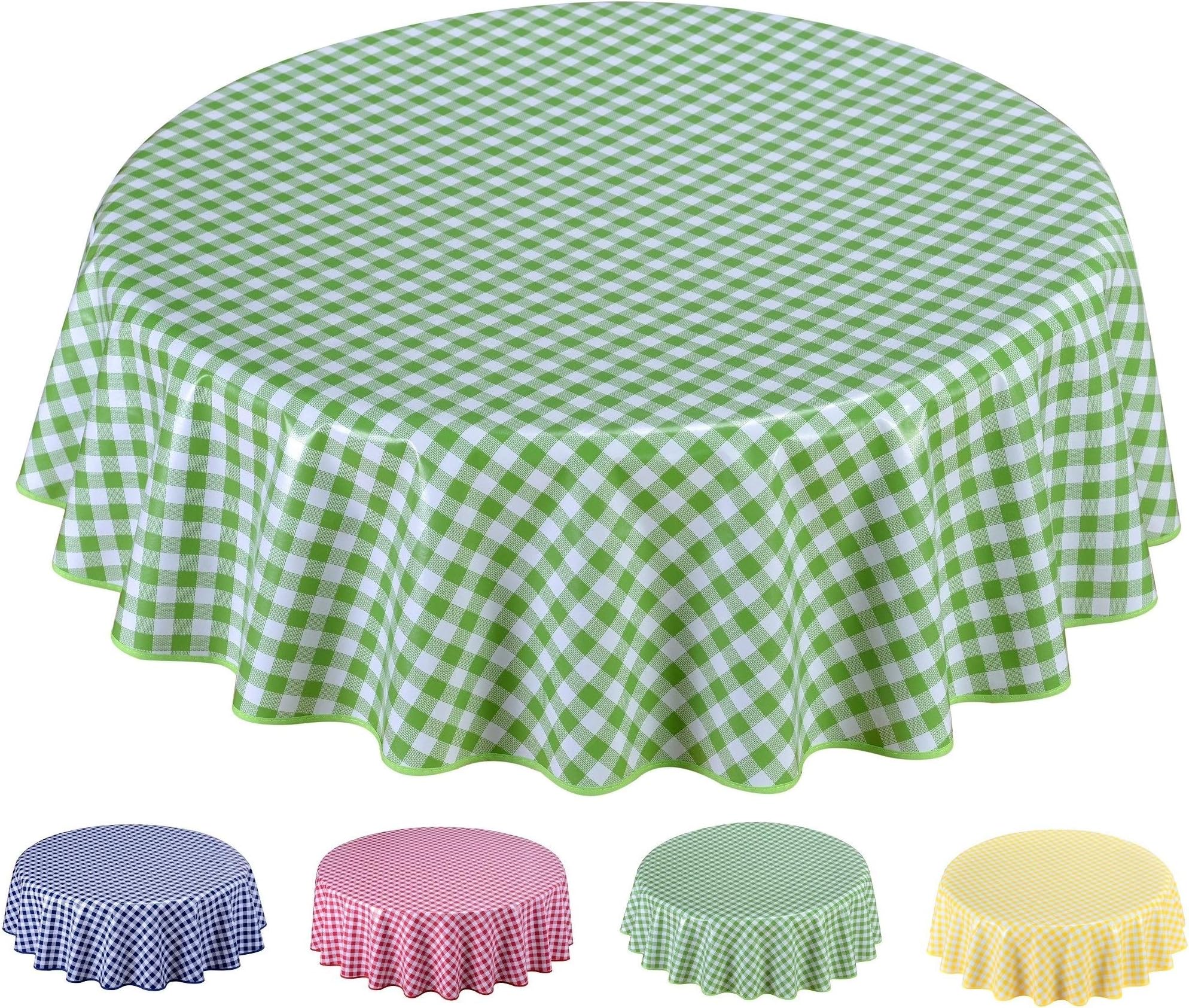 Home Direct Round Oilcloth PVC Wipe Clean Tablecloth 160cm 62" Small