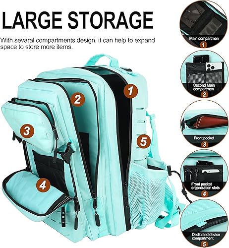 Miniatura 4 de LHI Mochila militar táctica para hombres 25L45L grande Molle Army Assault Pack 3 Day senderismo mochila con soporte para botella