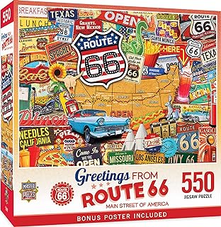 Masterpieces 550 Piece Jigsaw Puzzle for Adults, Family, Or Kids - Greetings from Route 66-18