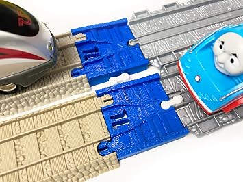 TrainLab Adapters Compatible with Take-n-Play to 2009 Trackmaster Train Tracks Blue