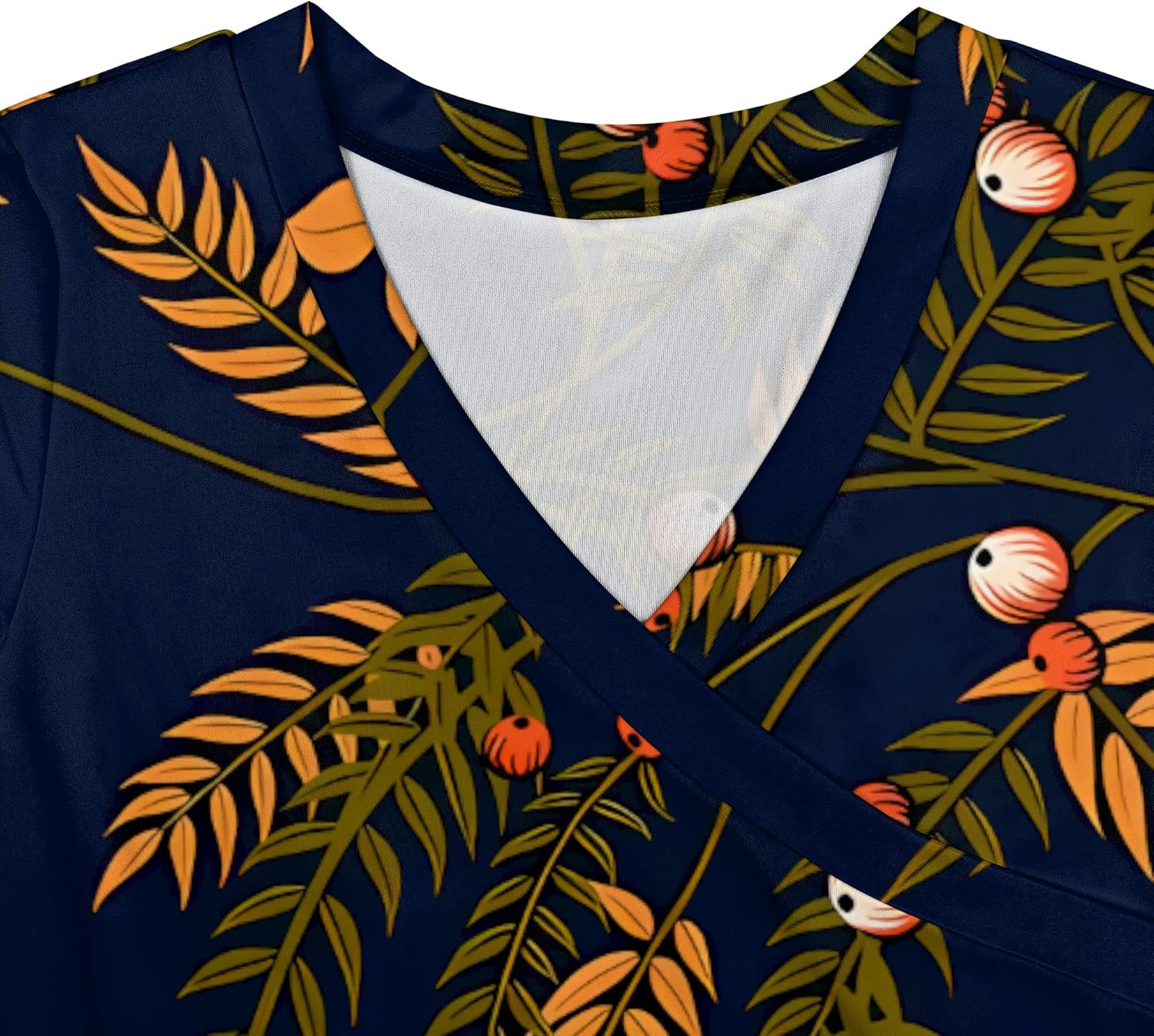 Women's Plus Size Maxi Dresses Long Sleeves V Neck Floral Print Bohemian Swing Long Dress with Belt - Image 7