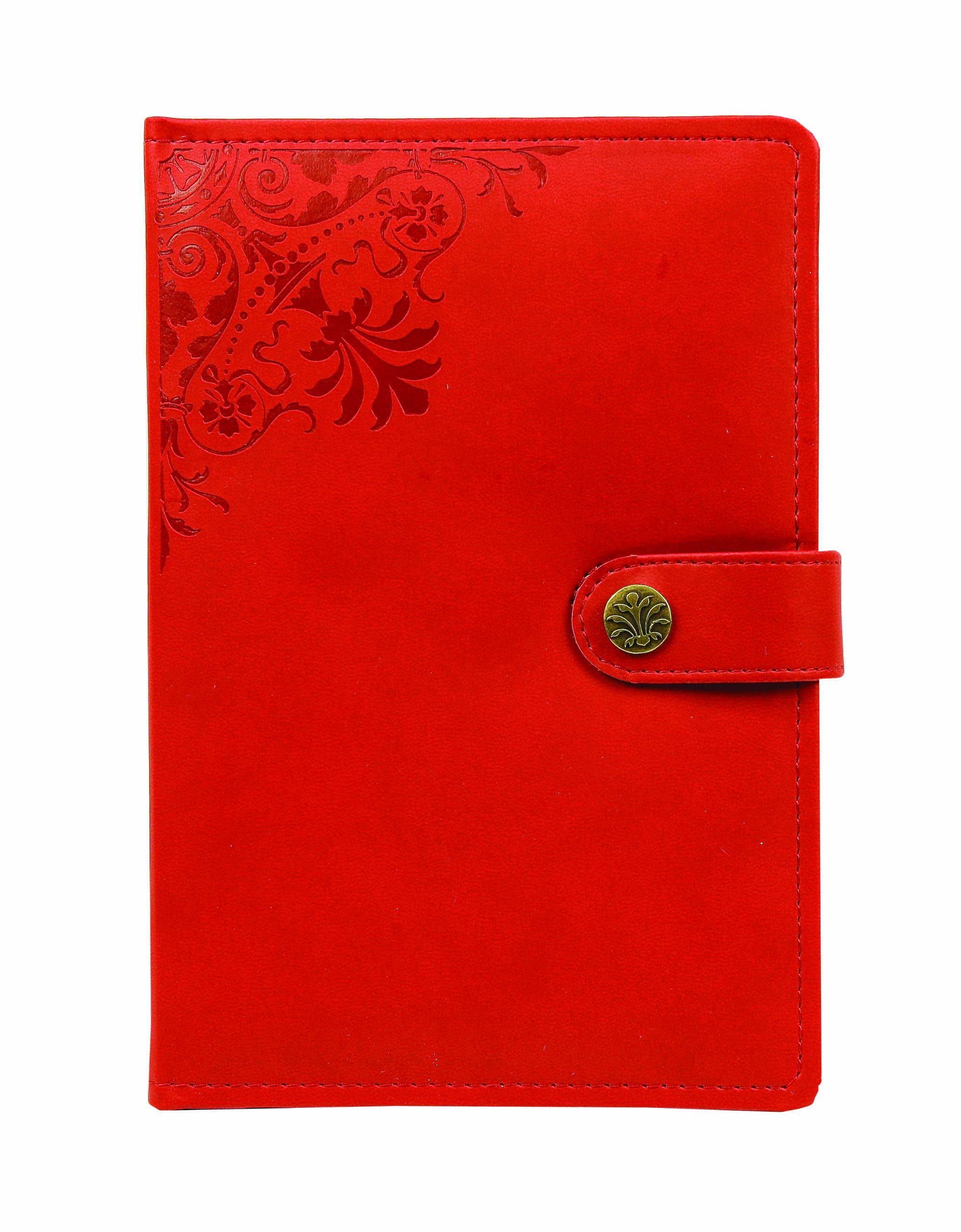Markings by C.R. Gibson Debossed Italian Leatherette Journal - Red (MJ16-6118)