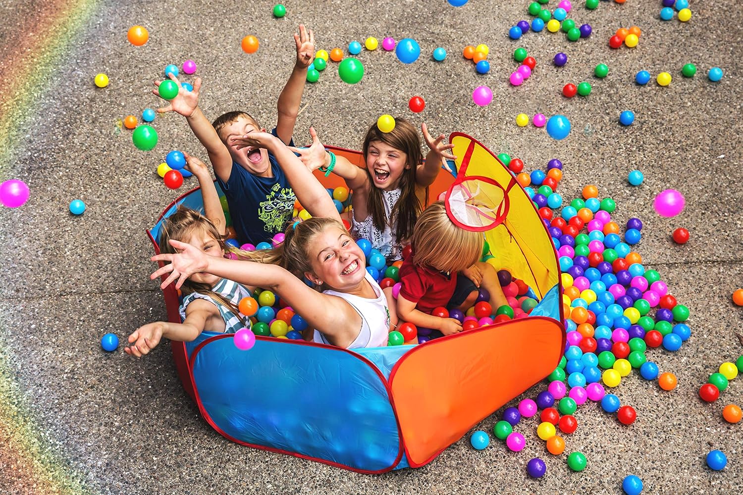 Playz Ball Pit, Play Tent and Tunnels for Kids, Gift for Toddler Boys & Girls, Best Birthday Gift for 1 2 3 4 5 Year old, Pop Up Baby Play Toy, Indoor & Outdoor Use as Portable Play Center Storage Bag : Toys & Games