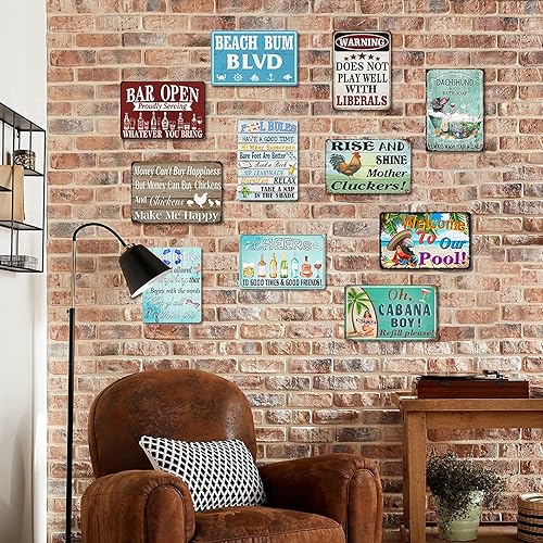 Miniatura 5 de Letreros de metal de hojalata Pin Up Girl Fishing Women Sexy Poster Wall Art Decor para el hogar, sala de estar, baño, hombre, cueva, bar, pub,