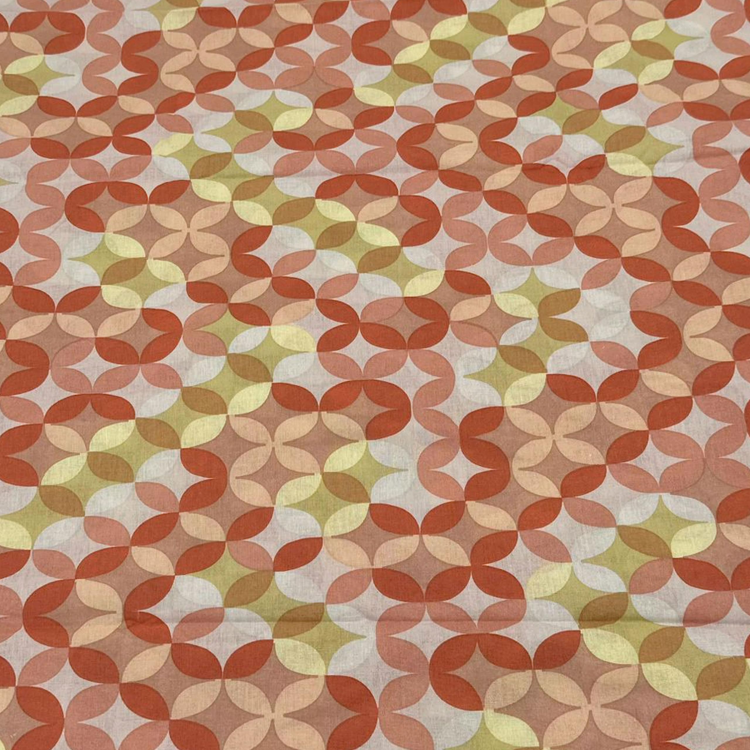 Bassetti Telo Arredo Copridivano Copritavola Lenzuolo Telo Mare Picnic Multiuso Granfoulard ELBA cm 270x270 100% Cotone Made In Italy (arancio)