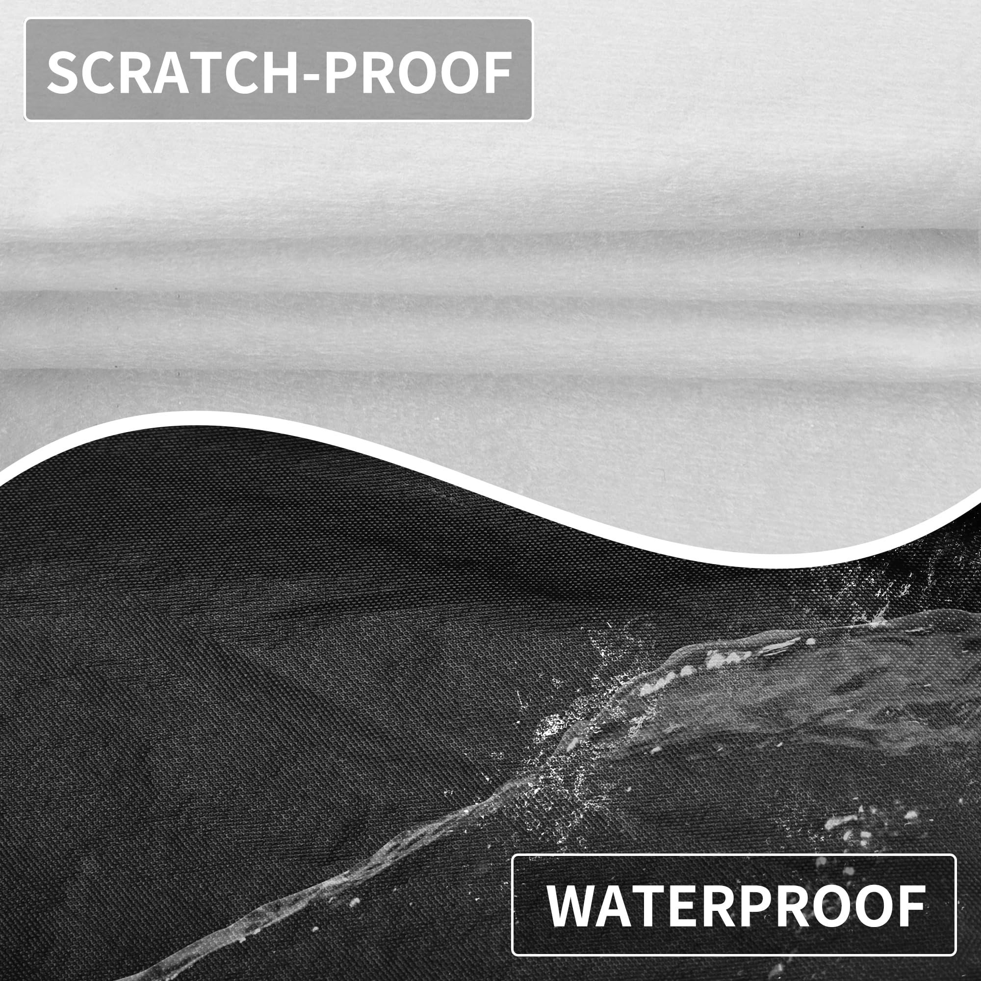 X AUTOHAUX Car Cover Outdoor Waterproof Sun Rain Snow Hail Protection with Left Side Door Zipper Aluminum Film — view 3