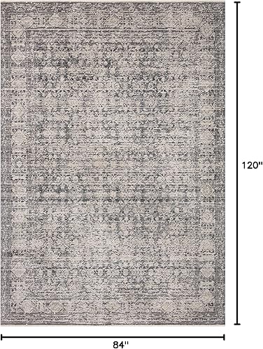 Miniatura 2 de Amber Lewis x Loloi Alie Collection ALE-03 - Alfombra de área de 7 pies 10 pulgadas x 10 pies carbónpaloma