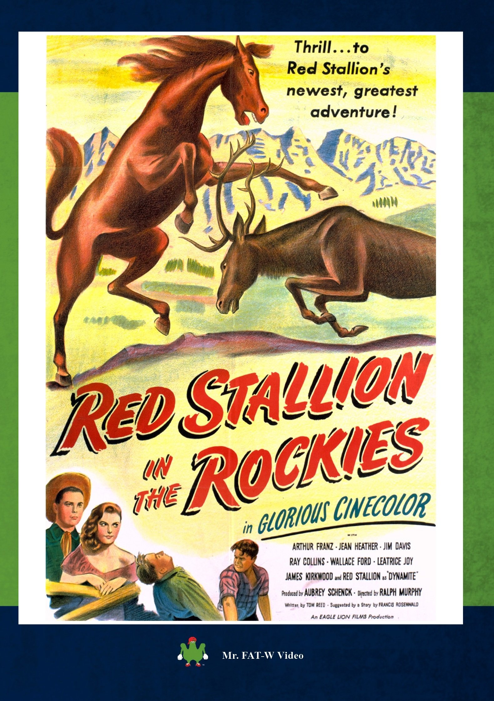 Red Stallion in the Rockies película clásica en DVD americano para tardes de cine