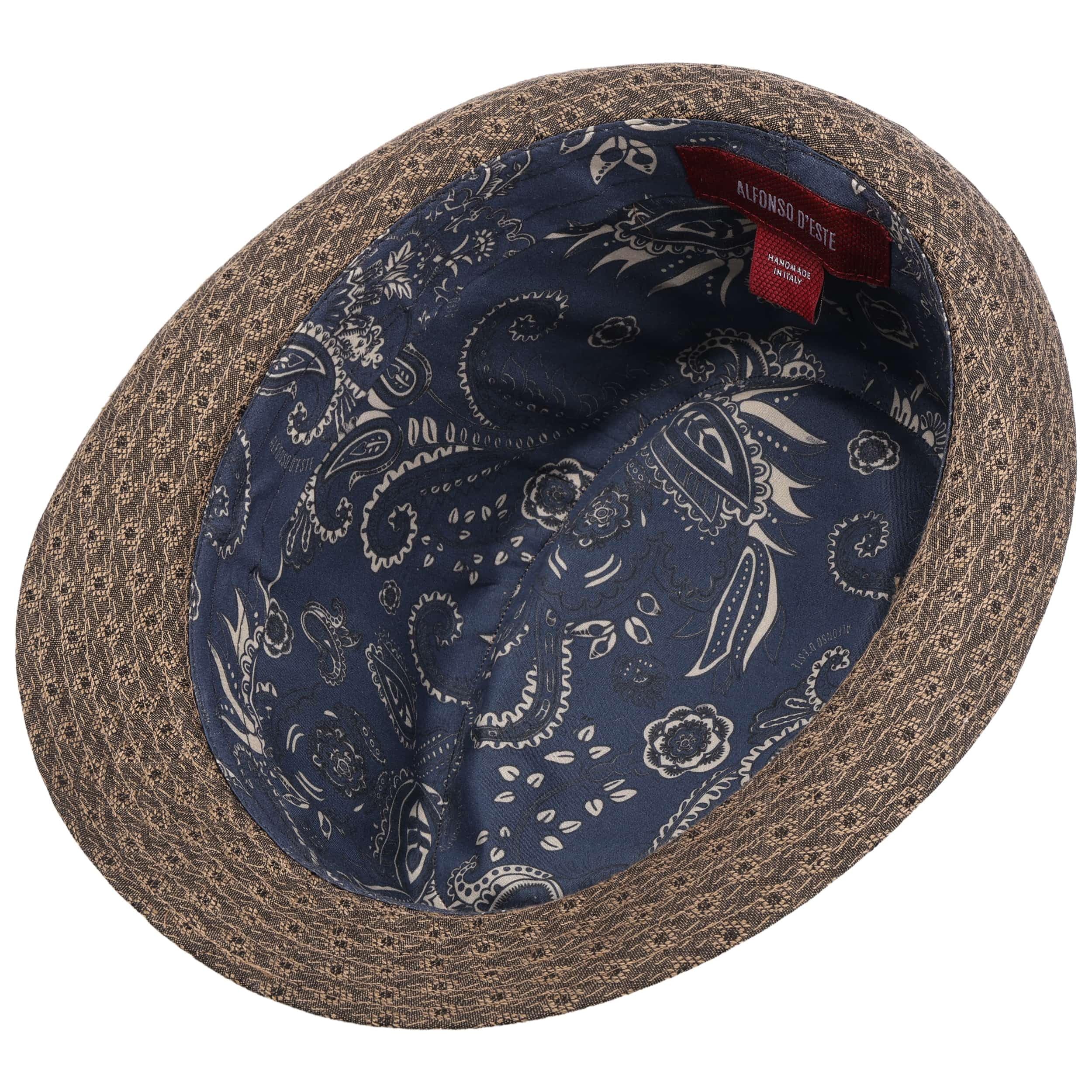 Salvio Trilby Stoffhut Stofftrilby Sommerhut Baumwollhut Damen/Herren - Made in Italy mit Futter, Futter Sommer Frühling-Sommer