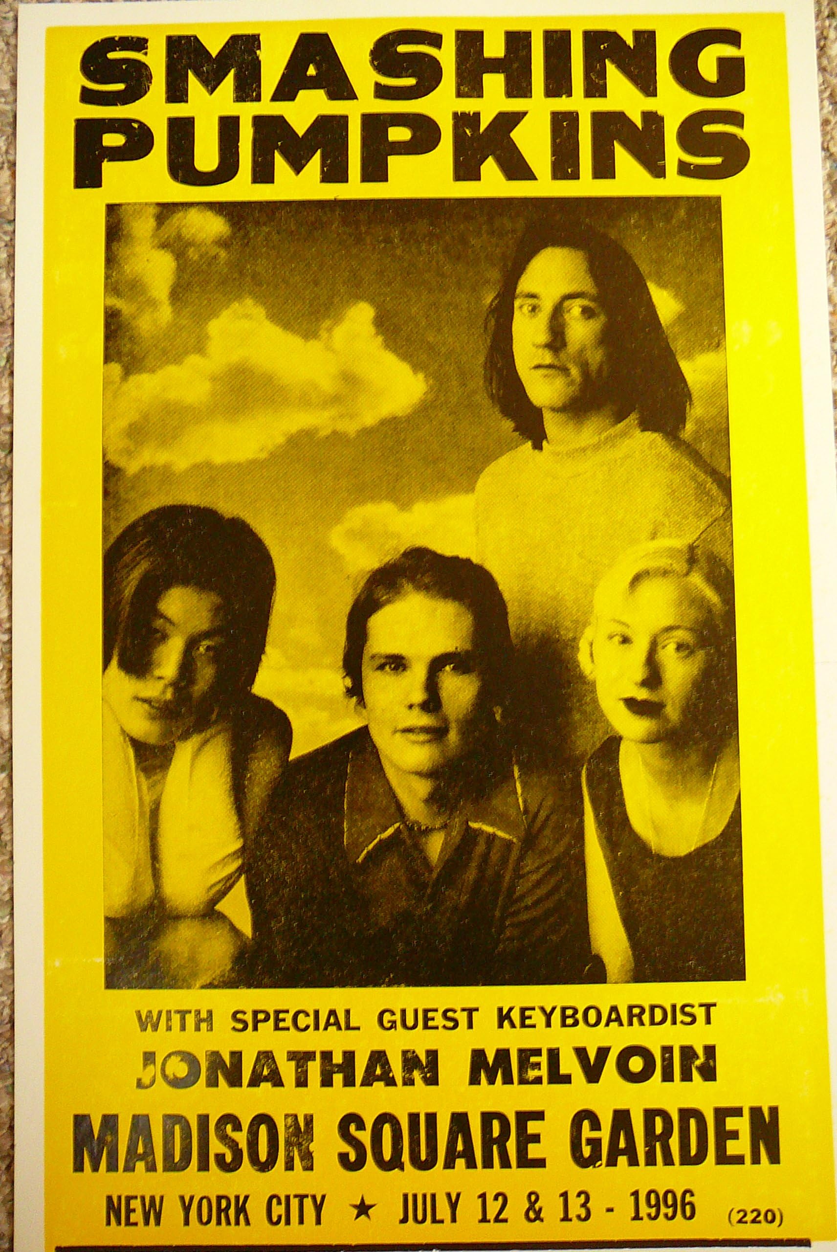 Tirrito Smashing Pumpkins at Madison Square Garden Concert Poster