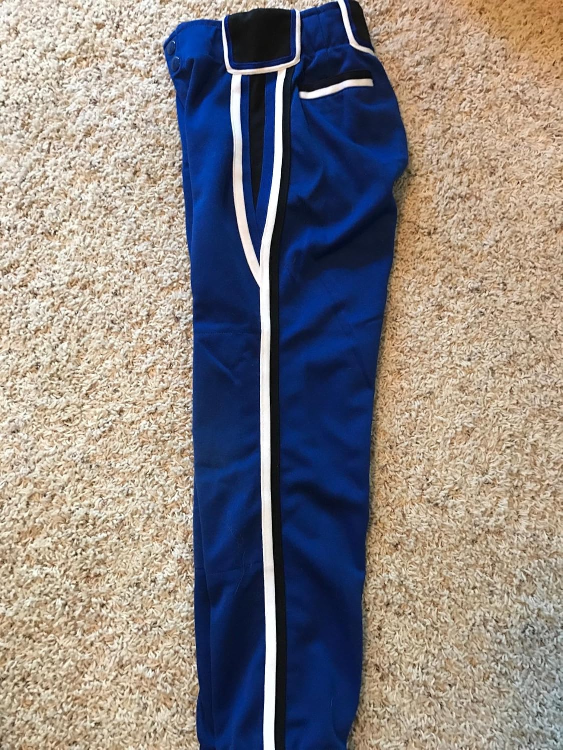 Boombah Venom Pants Youth Size 22 Royal Blue Black and