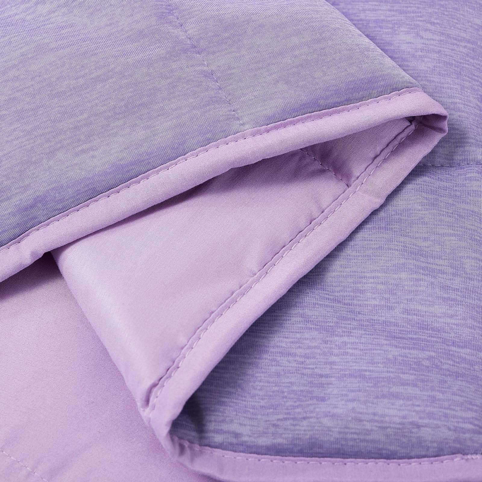 Satwip Cooling Weighted Blanket 20 lbs Queen Size Cool Moire Jersey Bed