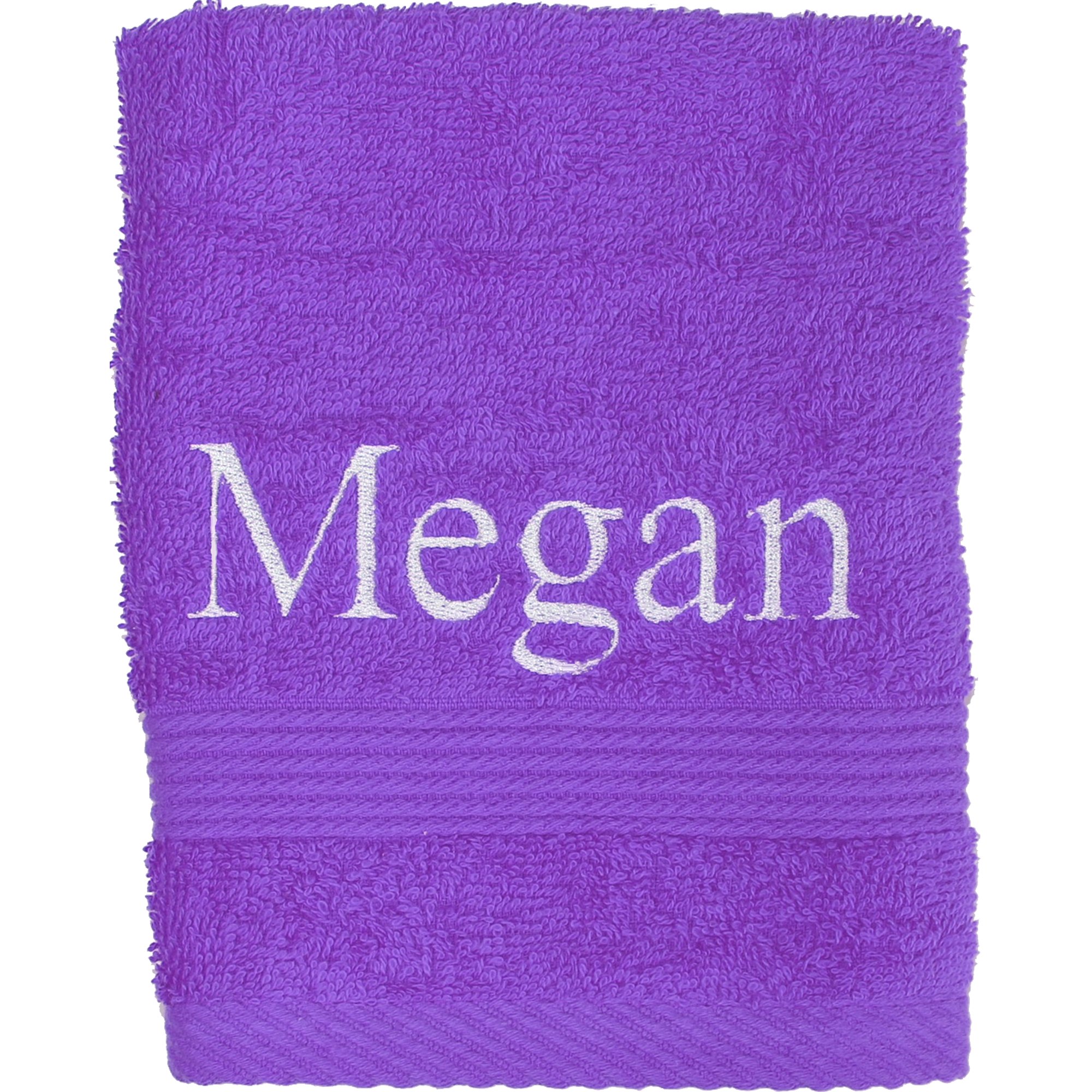 TeddyT's Personalised Face Towel with Embroidered Name (Purple)