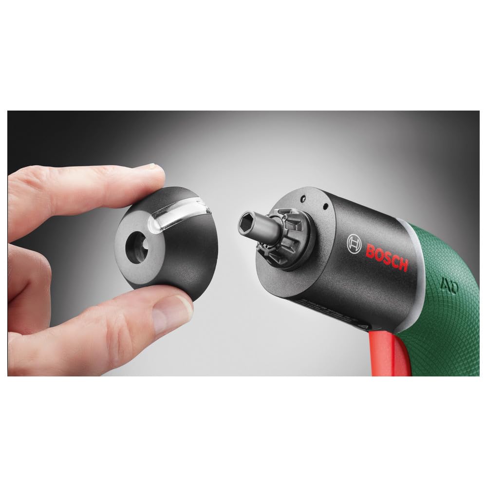 Bosch IXO zestaw wkrętarki akumulatorowej ze stacją ładującą (6. generacja, zielona, regulacja prędkości obrotowej, za pomocą dołączonej stacji ładującej i kabla micro USB, w pudełku kartonowym