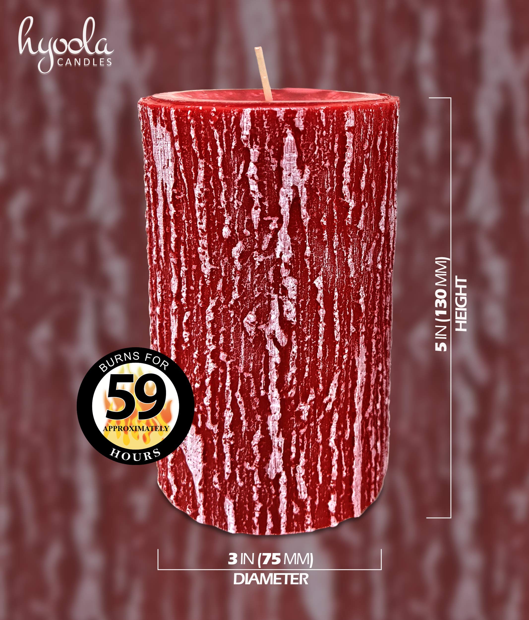 Hyoola Candele Bianche Cilindriche - Candele Decorative a Colonna 10 x