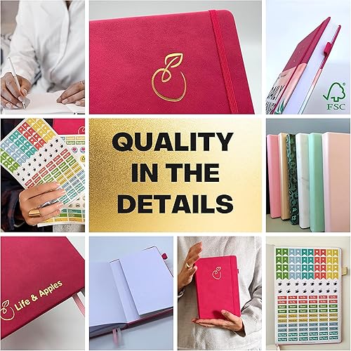 Miniatura 2 de Life & Apples Planificador de crecimiento  Agenda diaria y semanal para objetivos, productividad y gestión del tiempo  Agenda de objetivos sin fecha