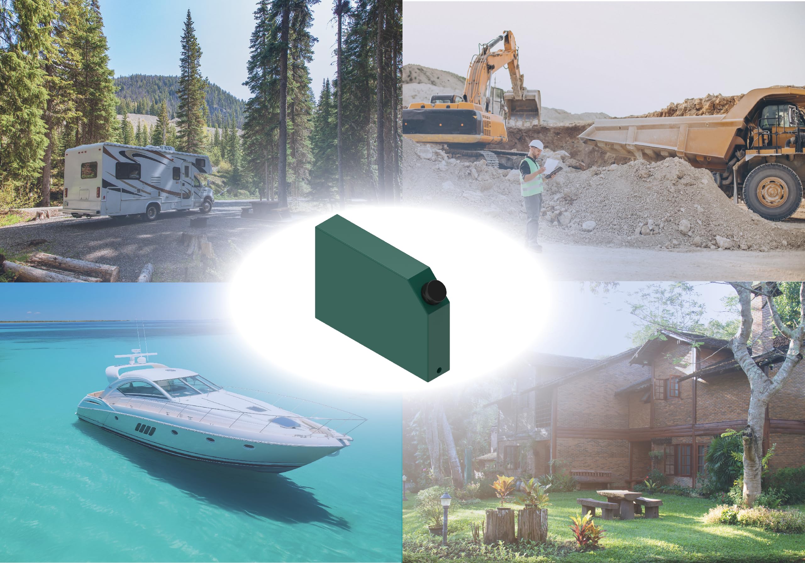 SERBATOIO SMART 15 VERTICALE RIGIDO ACQUA GLOBETANK (NEUTRO TRASLUCIDO)